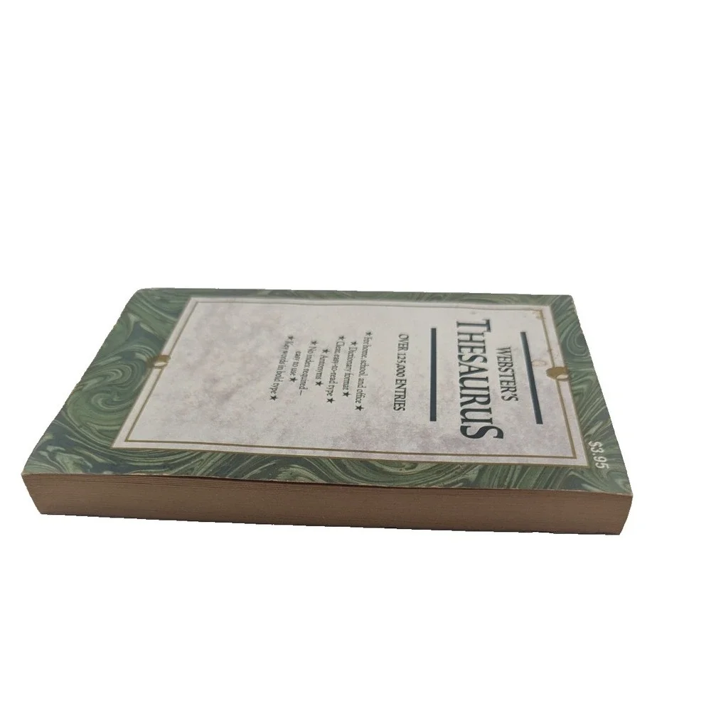 Webster's Thesaurus - Dictionary format of synonyms and antonyms Landoll  1993